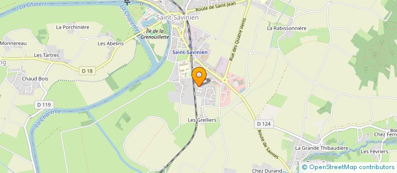 localisation de l'entreprise MADAME KELLY GARLOPEAU à SAINT-SAVINIEN