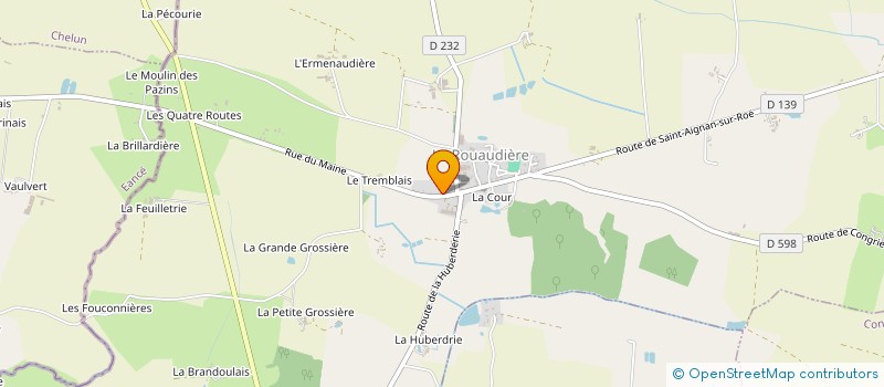 localisation de l'entreprise MADAME KELLY GESLIN  LA ROUAUDIERE