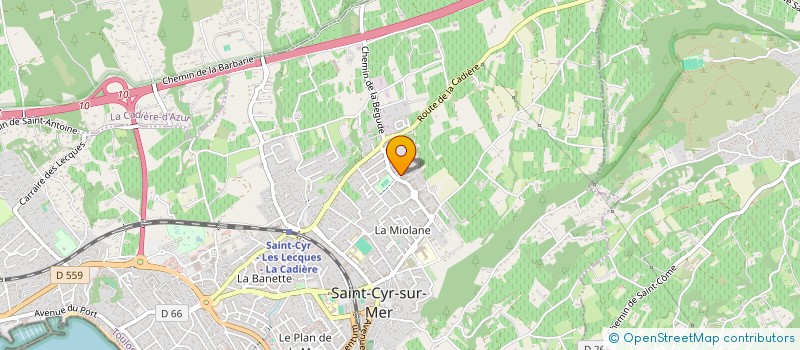 localisation de l'entreprise MADAME KELLY GIRAUD à SAINT-CYR-SUR-MER