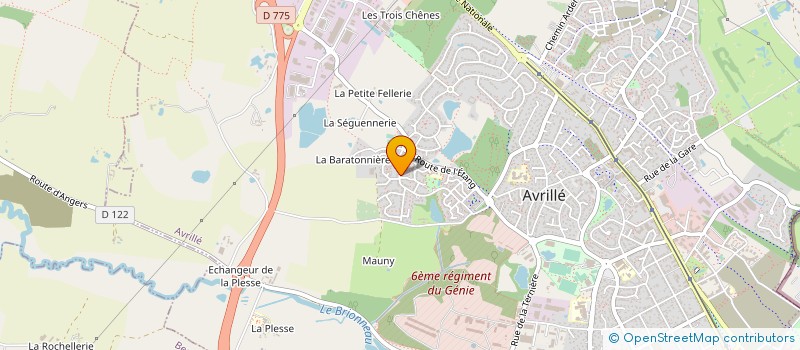 localisation de l'entreprise MADAME KELLY GOURVENNEC  AVRILLE