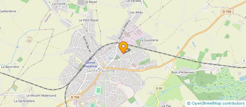 localisation de l'entreprise MADAME KELLY GUERINEAU à SAINTE-PAZANNE