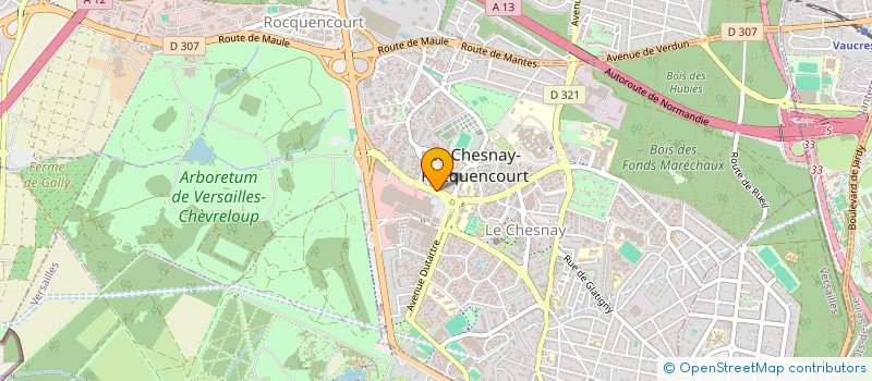 localisation de l'entreprise MADAME KELLY HANFFOU  LE CHESNAY-ROCQUENCOURT