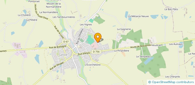 localisation de l'entreprise MADAME KELLY HOGNON à BEAUPREAU-EN-MAUGES