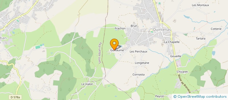 localisation de l'entreprise MADAME KELLY HORARD  QUINTENAS