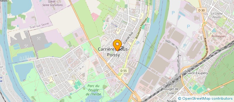 localisation de l'entreprise MADAME KELLY HORNECK  CARRIERES-SOUS-POISSY