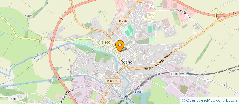 localisation de l'entreprise MADAME KELLY HOUZET à RETHEL