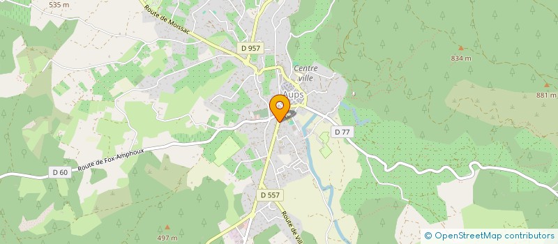 localisation de l'entreprise MADAME KELLY JEAN-BAPTISTE-ANTOINE  AUPS