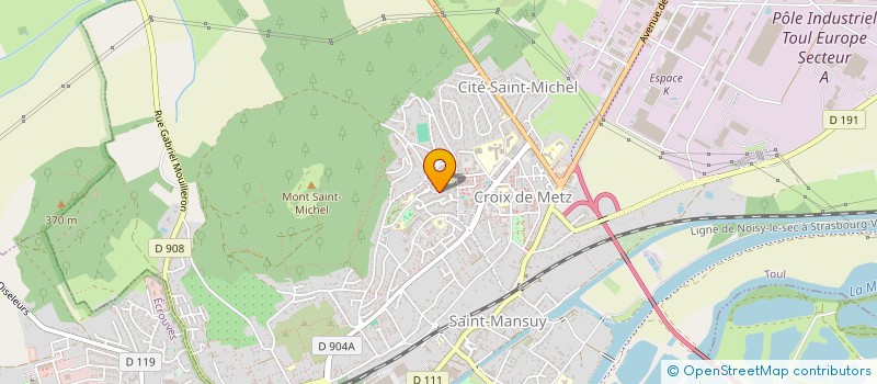 localisation de l'entreprise MADAME KELLY LAMORLETTE  TOUL