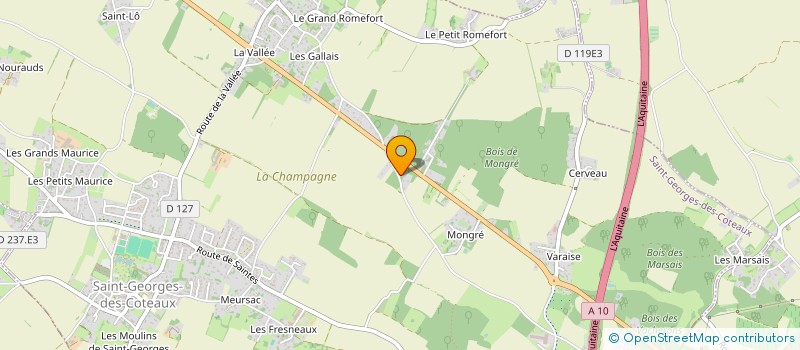 localisation de l'entreprise MADAME KELLY LE GOUEFF  SAINT-GEORGES-DES-COTEAUX