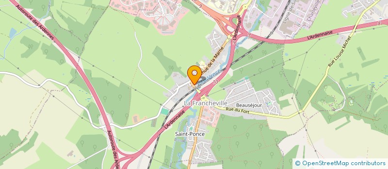 localisation de l'entreprise MADAME KELLY LEGRIS  LA FRANCHEVILLE