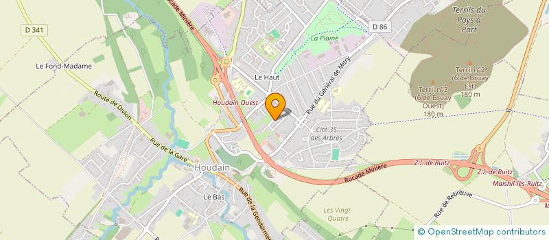 localisation de l'entreprise MADAME KELLY LEMAITRE  HOUDAIN