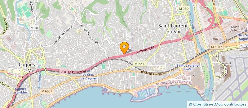 localisation de l'entreprise MADAME KELLY LEVY  CAGNES-SUR-MER