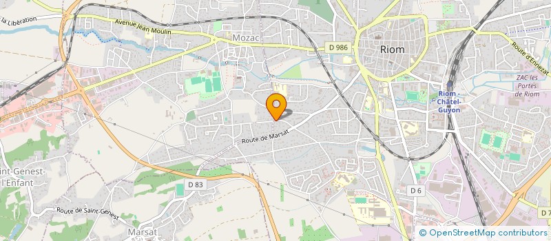 localisation de l'entreprise MADAME KELLY LISSORGUES  RIOM