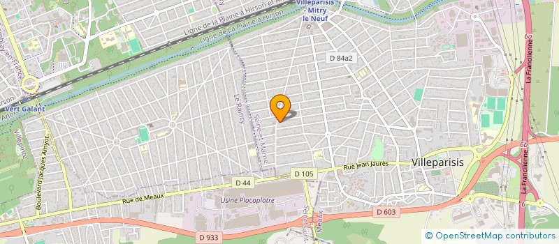 localisation de l'entreprise MADAME KELLY LOURENCO  VILLEPARISIS