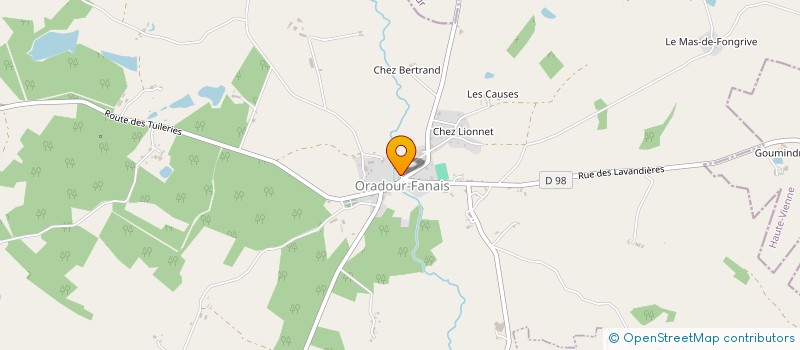 localisation de l'entreprise MADAME KELLY MAGUIRE  ORADOUR-FANAIS