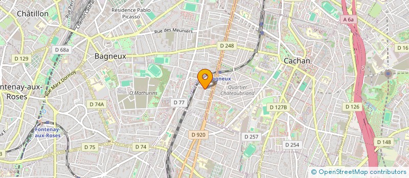 localisation de l'entreprise MADAME KELLY MBAYOKO BUNDUKA à BAGNEUX