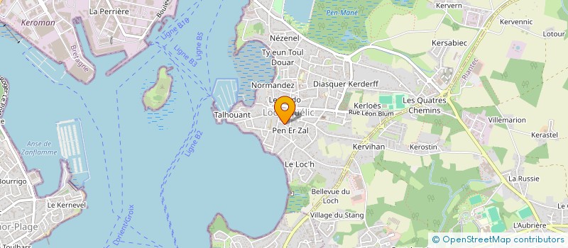 localisation de l'entreprise MADAME KELLY MILLION  LOCMIQUELIC