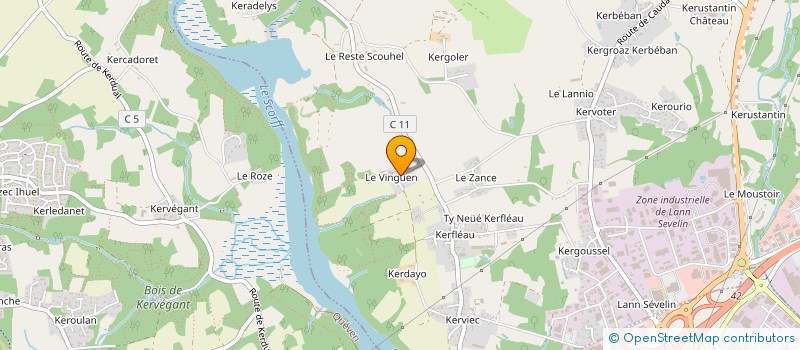 localisation de l'entreprise MADAME KELLY NOBLET à CAUDAN