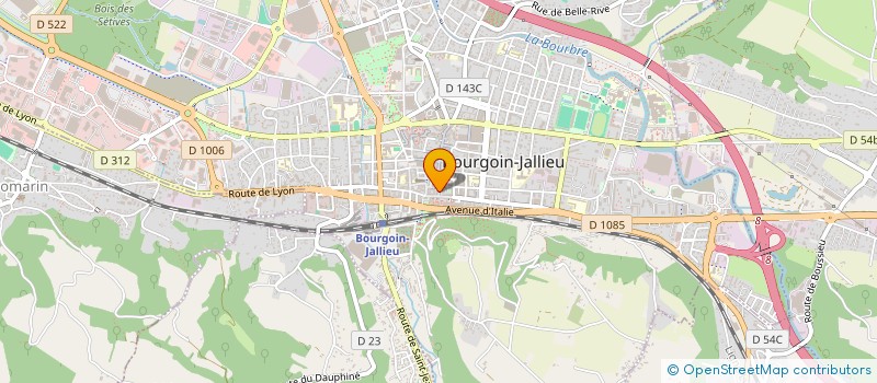 localisation de l'entreprise MADAME KELLY PERBET à BOURGOIN-JALLIEU