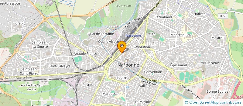 localisation de l'entreprise MADAME KELLY PEREIRA à NARBONNE