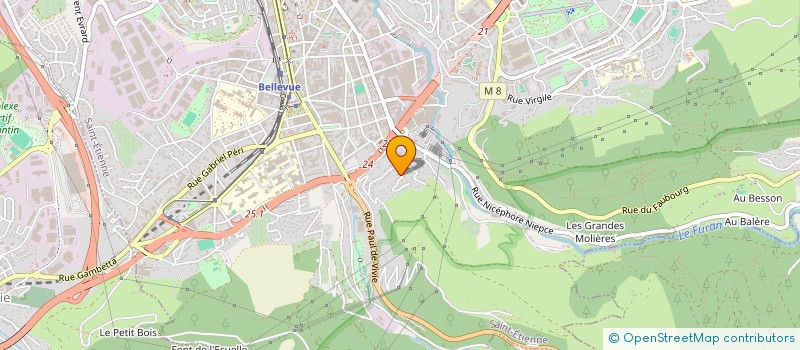 localisation de l'entreprise MADAME KELLY PEYRET  SAINT-ETIENNE