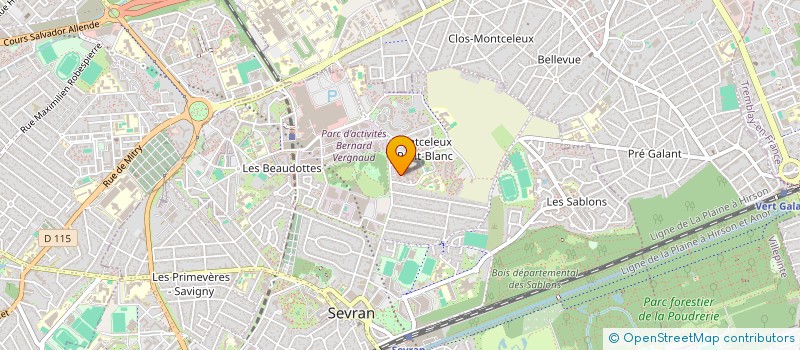 localisation de l'entreprise MADAME KELLY PINA GONCALVES à SEVRAN