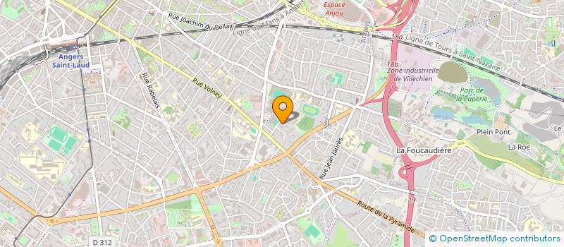 localisation de l'entreprise MADAME KELLY RABUSSEAU à ANGERS