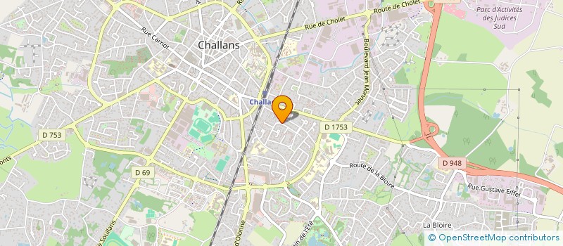 localisation de l'entreprise MADAME KELLY RECLOUX à CHALLANS