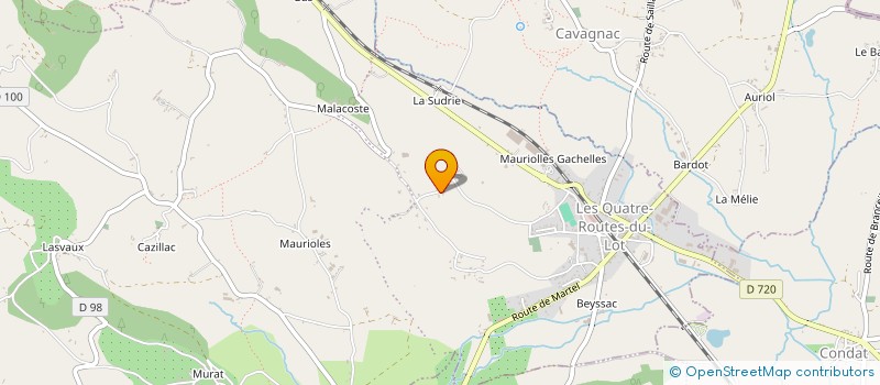 localisation de l'entreprise MADAME KELLY RIVET  LE VIGNON-EN-QUERCY