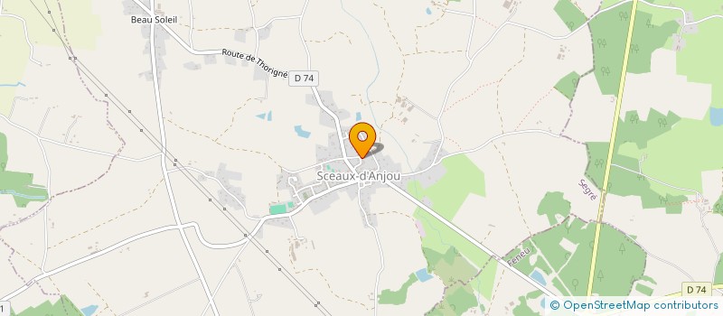 localisation de l'entreprise MADAME KELLY SICAUD  SCEAUX-D'ANJOU