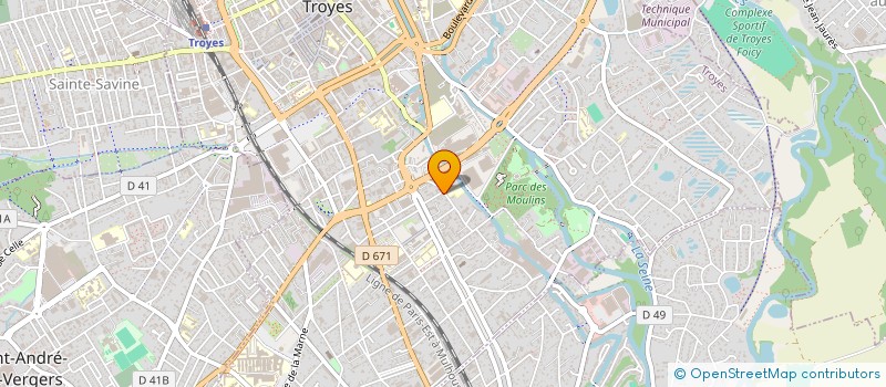 localisation de l'entreprise MADAME KELLY THIEBLEMONT  TROYES