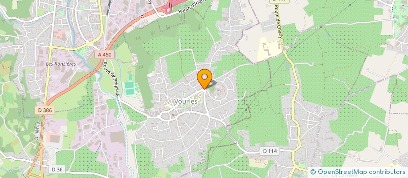 localisation de l'entreprise MADAME KELLY TILLY  VOURLES