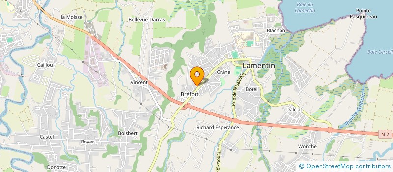 localisation de l'entreprise MADAME KELLY VERCAUTRIN  LAMENTIN