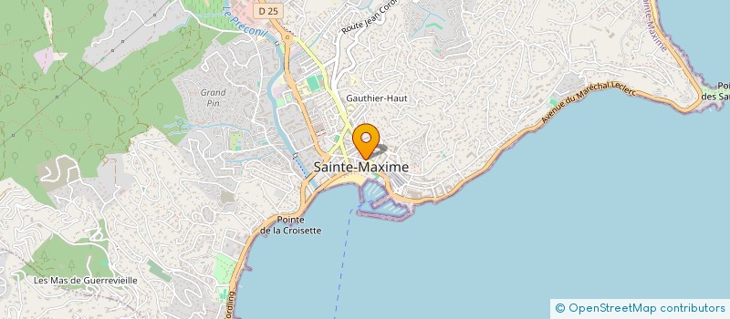 localisation de l'entreprise MADAME KELLY VOITIER à SAINTE-MAXIME