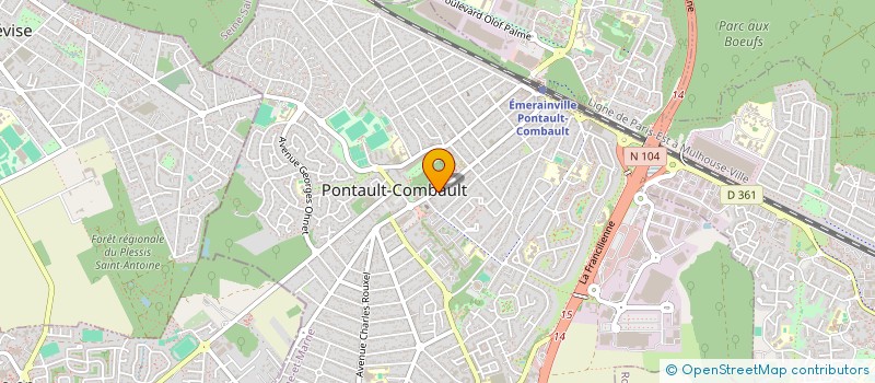 localisation de l'entreprise MADAME KELLY ZADI à PONTAULT-COMBAULT