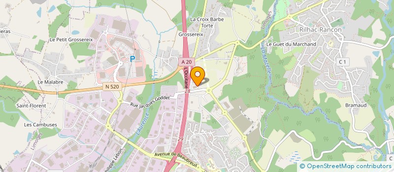 localisation de l'entreprise MADAME KELTHOUM SARAA à LIMOGES