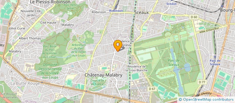 localisation de l'entreprise MADAME KELTOUM BELLAZOUZ  CHATENAY-MALABRY