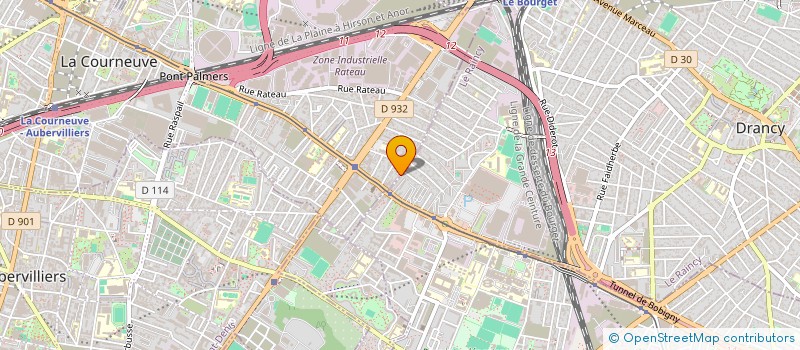 localisation de l'entreprise MADAME KELTOUM BOUREGA  LA COURNEUVE