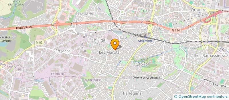 localisation de l'entreprise MADAME KELTOUM HASSAINIA à COLOMIERS