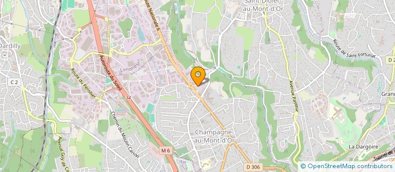 localisation de l'entreprise MADAME KELTOUM HASSANI  CHAMPAGNE-AU-MONT-D'OR