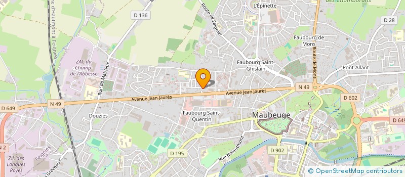 localisation de l'entreprise MADAME KELTOUMA NABGOURI  MAUBEUGE