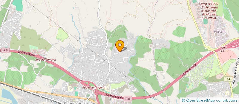 localisation de l'entreprise MADAME KELYSS DIESTRO TORRES à PUGET-SUR-ARGENS