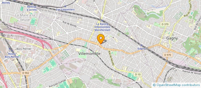 localisation de l'entreprise MADAME KEMBERLY JEROME  VILLEMOMBLE