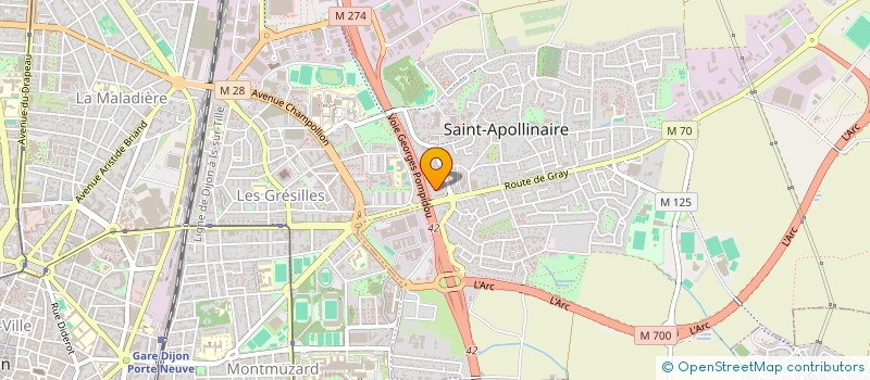 localisation de l'entreprise MADAME KENDRA HIPKINS  SAINT-APOLLINAIRE