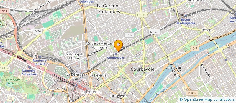 localisation de l'entreprise MADAME KENDRA ROJAS YERO à COURBEVOIE