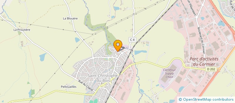 localisation de l'entreprise MADAME KENSA SYLLA  SAINT-CHRISTOPHE-DU-BOIS