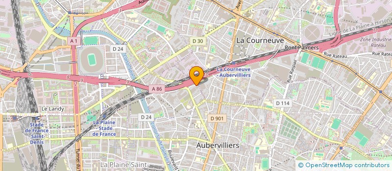 localisation de l'entreprise MADAME KENYA HERMIN  AUBERVILLIERS