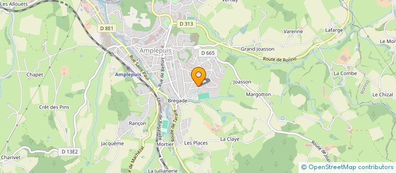 localisation de l'entreprise MADAME KENZA ABDELMOUMENE  AMPLEPUIS