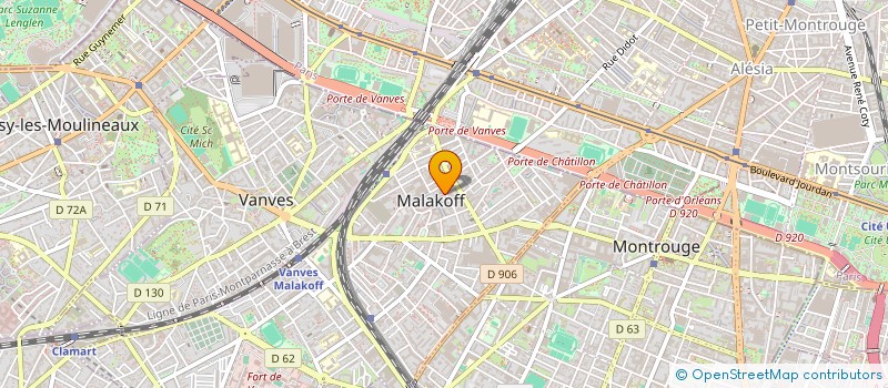 localisation de l'entreprise MADAME KENZA ARABOU ALVAREZ  MALAKOFF