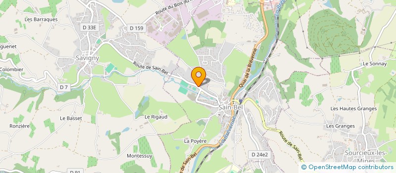 localisation de l'entreprise MADAME KENZA AZRI  SAIN-BEL